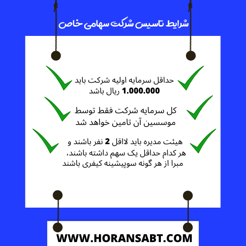 شرایط تاسیس شرکت_ سهامی خاص