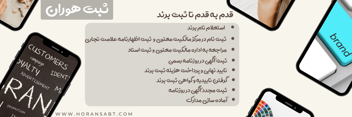 قدم به قدم تا ثبت برند